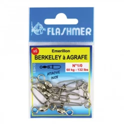 FLASHMER EMERILLON COREEN A ATTACHE> Montages Surf Casting·Émerillons Mer, Sleeves Et Attaches