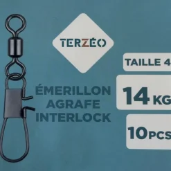 TERZEO PÊCHEURS EMERILLONS A AGRAFE INTERLOCK X10><noscript><img width=