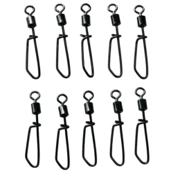 TERZEO PÊCHEURS EMERILLONS A AGRAFE RAPIDE X10> Montages Surf Casting·Émerillons Mer, Sleeves Et Attaches