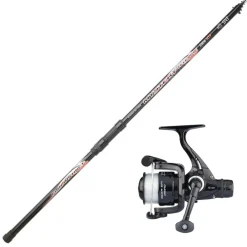 SRT ENSEMBLE PECHE AU POSE FISH INSTINCT MYSTERY TELEPIKE 3M50 + MOULINET MEKA EFI 201 RD> Cannes Carnassiers Spécifiques·Cannes Pêche Au Posé