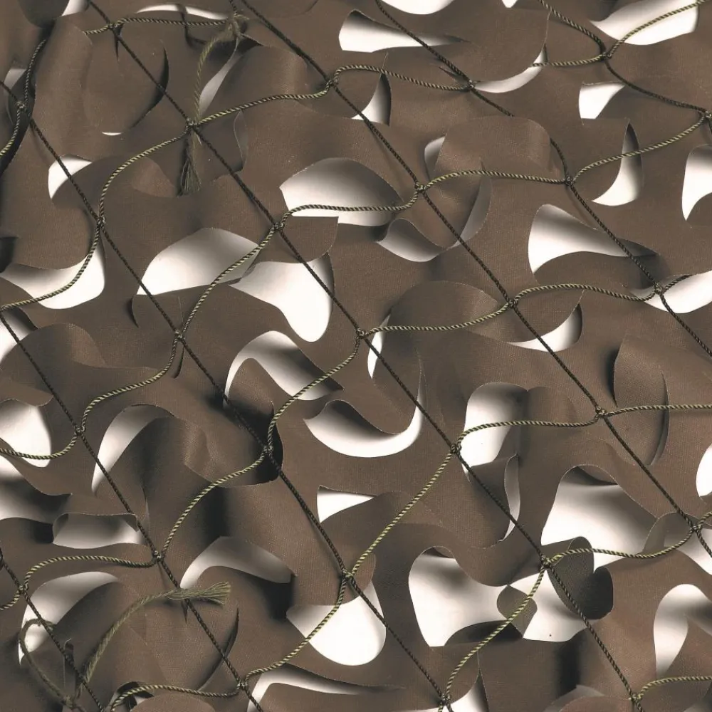TERZEO CHASSEURS FILET RENFORCE KAKI MARRON 1.5X3M> Camouflage·Filets De Camouflage