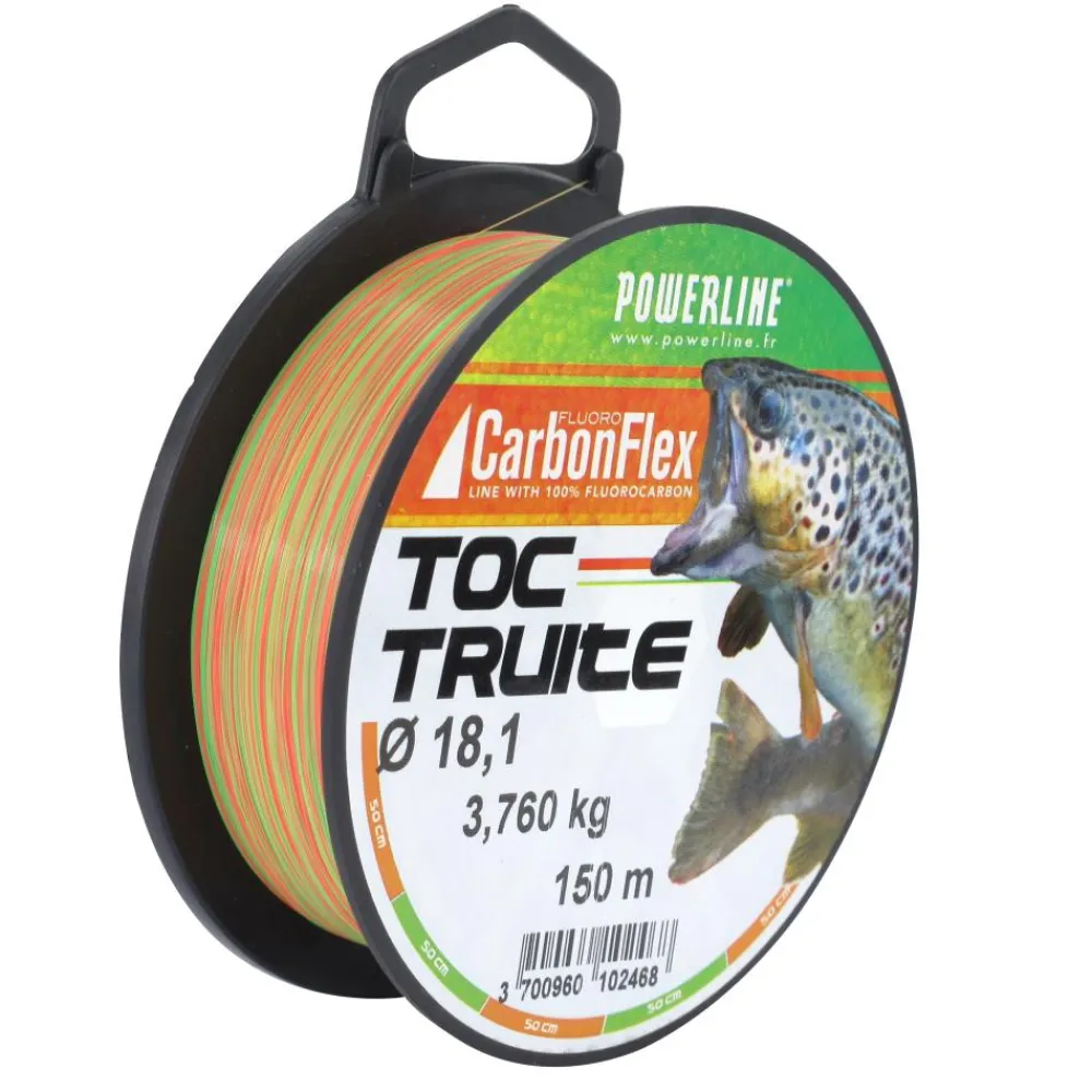 POWERLINE FLUOROCARBON CARBONFLEX TRUITE 150M> Accessoires De Montage Truite·Fils De Pêche Truite