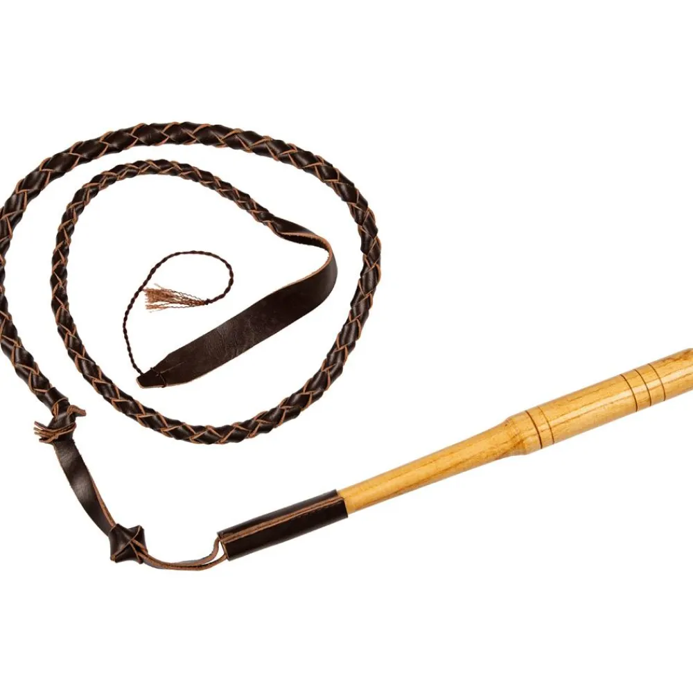 TERZEO VOS ANIMAUX FOUET DE VENERIE EN CUIR 1,5M> Accessoires Dressage Et Repérage·Fouets De Vènerie|Accessoires Dressage Et Repérage·Fouets De Vènerie
