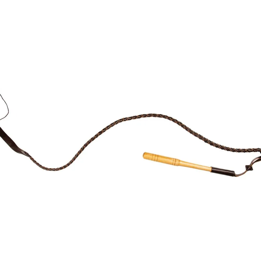 TERZEO VOS ANIMAUX FOUET DE VENERIE EN CUIR 1,5M> Accessoires Dressage Et Repérage·Fouets De Vènerie|Accessoires Dressage Et Repérage·Fouets De Vènerie