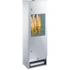 PEETZ FUMOIR EN ACIER ALUMINE AVEC PORTE VITREE H120 CM> Fumaison·Fumoirs Métalliques Et Inox