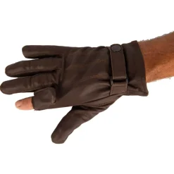 TERZEO CHASSEURS GANTS CUIR MARRON>Homme Accessoires Habillement De Chasse·Gants, Moufles Et Mitaines