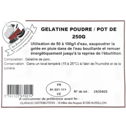 MA CHARCUTERIE MAISON GELATINE AMBRE NEUTRE EN POUDRE> Faire Ses Charcuteries·Gélatine