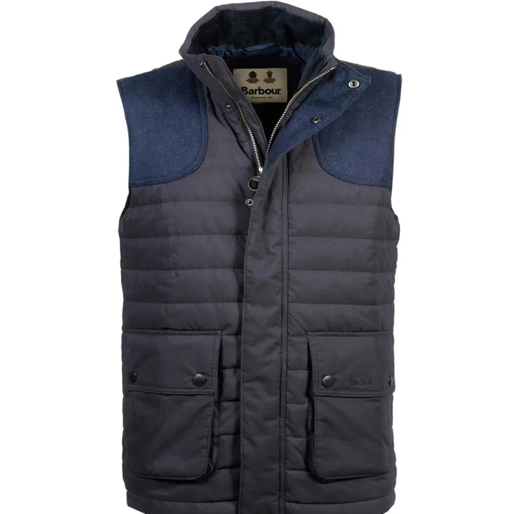 BARBOUR GILET BRADFORD NAVY>Homme Vêtements Barbour·Doudounes Sans Manches Barbour