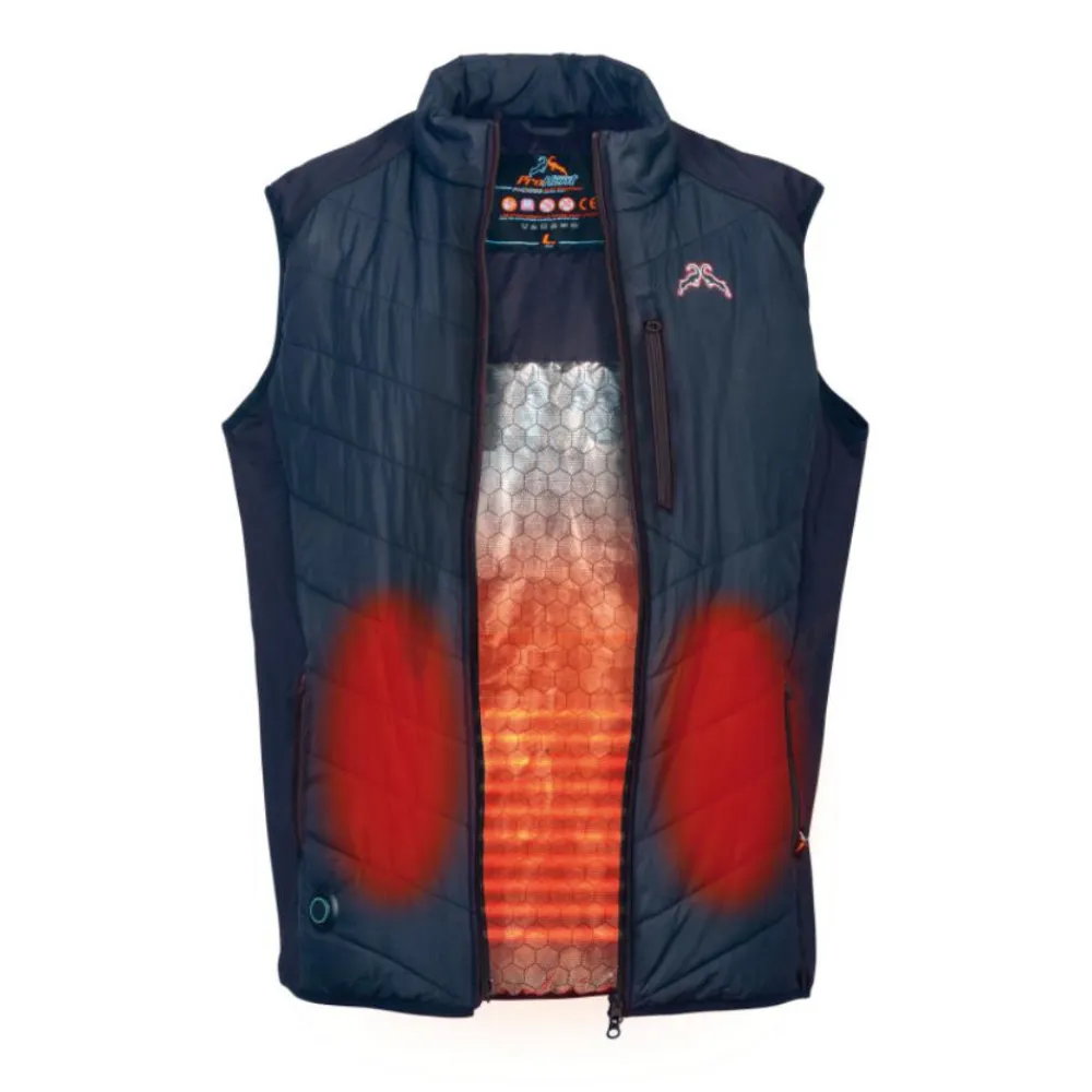 PROHUNT GILET CHAUFFANT HYBRIDE MARINE>Homme Vêtements De Chasse Chauffants·Gilets Chauffants