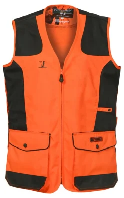 PERCUSSION GILET DE TRAQUE JUNIOR BLAZE>Enfant Vêtements De Chasse Pour Enfants·Gilets De Chasse Epi Orange Fluo Enfant