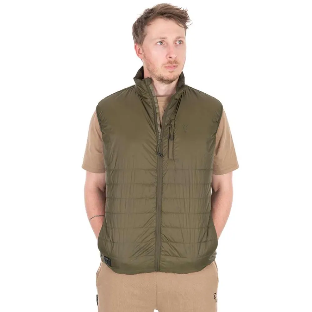 FOX GILET MATELASSE SANS MANCHE OLIVE> Vêtements Pêche De La Carpe·Vêtements Fox