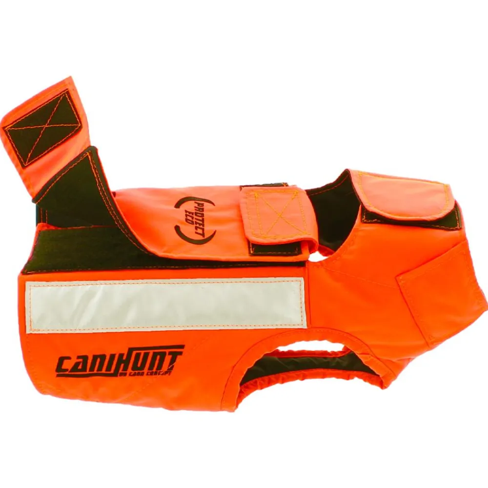 CANIHUNT GILET PROTECT ECO ORANGE> Gilets Et Manteaux·Gilets De Protection Chiens|Gilets Et Manteaux·Gilets De Protection Chiens