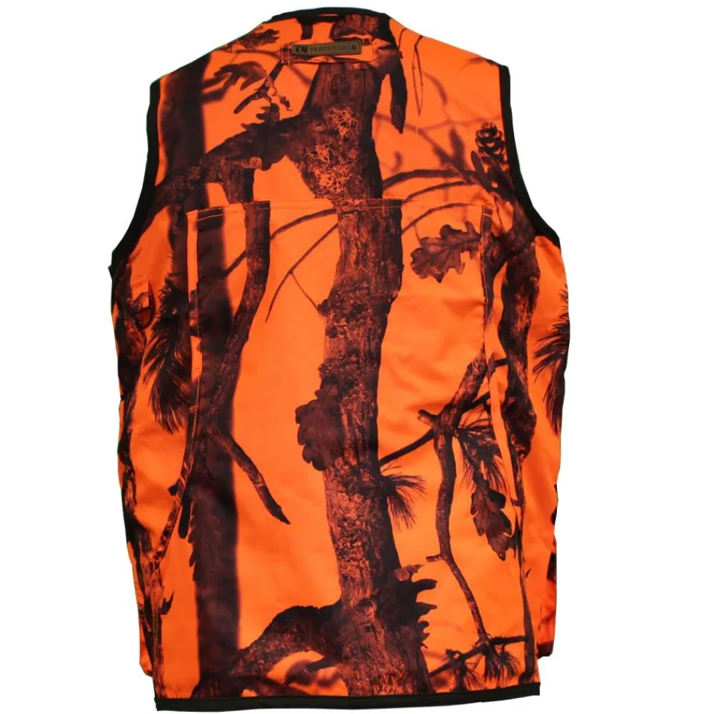 PERCUSSION GILET REVERSIBLE BILLEBAUDE 2 BLAZE>Homme Vêtements & Accessoires Blaze·Gilets De Chasse Epi Orange Fluo