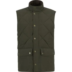BARBOUR GILET WINTER LOWERDALE OLIVE>Homme Vêtements Barbour·Gilets Matelassés Barbour