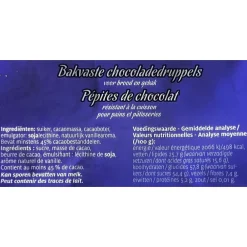 TIENEN GOÛTTES CHOCOLAT STABLES 0.5KG> Faire Son Pain·Préparation À Desserts