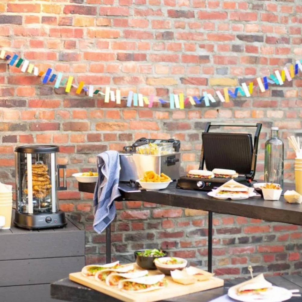 LIVOO GRILL VERTICAL POUR VOLAILLE ET VIANDE> Ustensiles Cuisine Et Plats De Cuisson·Appareils À Raclette Et Planchas