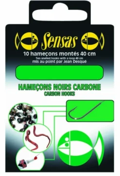 SENSAS HAMECON MONTE NOIR CARB.> Montage Des Lignes·Hameçons Coup