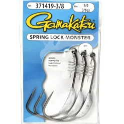 GAMAKATSU HAMECON TEXAN EWG SUPERLINE SPRING LOCK MONSTER WEIGHTED> Tetes Plombées Et Accessoires Leurres·Hameçons Texans