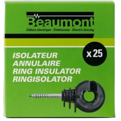 BEAUMONT ISOLATEURS ANNULAIRE A VIS X25> Isolateurs De Clôture·Isolateurs Fil Et Cordelette Pour Piquets Bois|Isolateurs De Clôture·Isolateurs Fil Et Cordelette Pour Piquets Bois