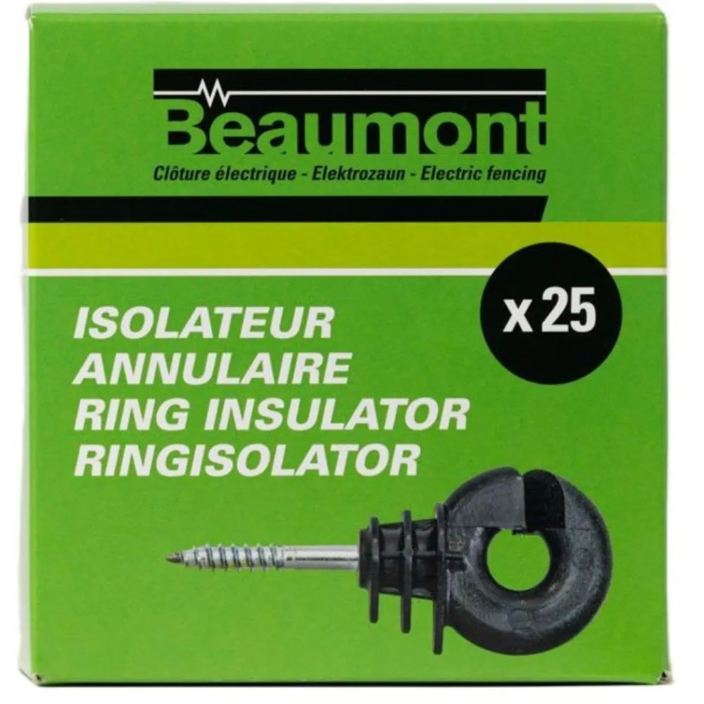 BEAUMONT ISOLATEURS ANNULAIRE A VIS X25> Isolateurs De Clôture·Isolateurs Fil Et Cordelette Pour Piquets Bois|Isolateurs De Clôture·Isolateurs Fil Et Cordelette Pour Piquets Bois