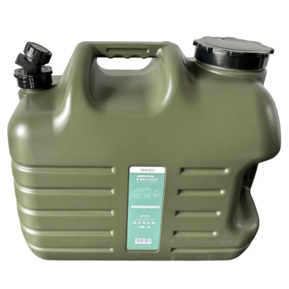 TERZEO PASSIONNÉS DE NATURE JERRICAN A EAU KAKI 25L + ROBINET> Activités De Plein Air Et Bivouac·Bidons Et Jerricans