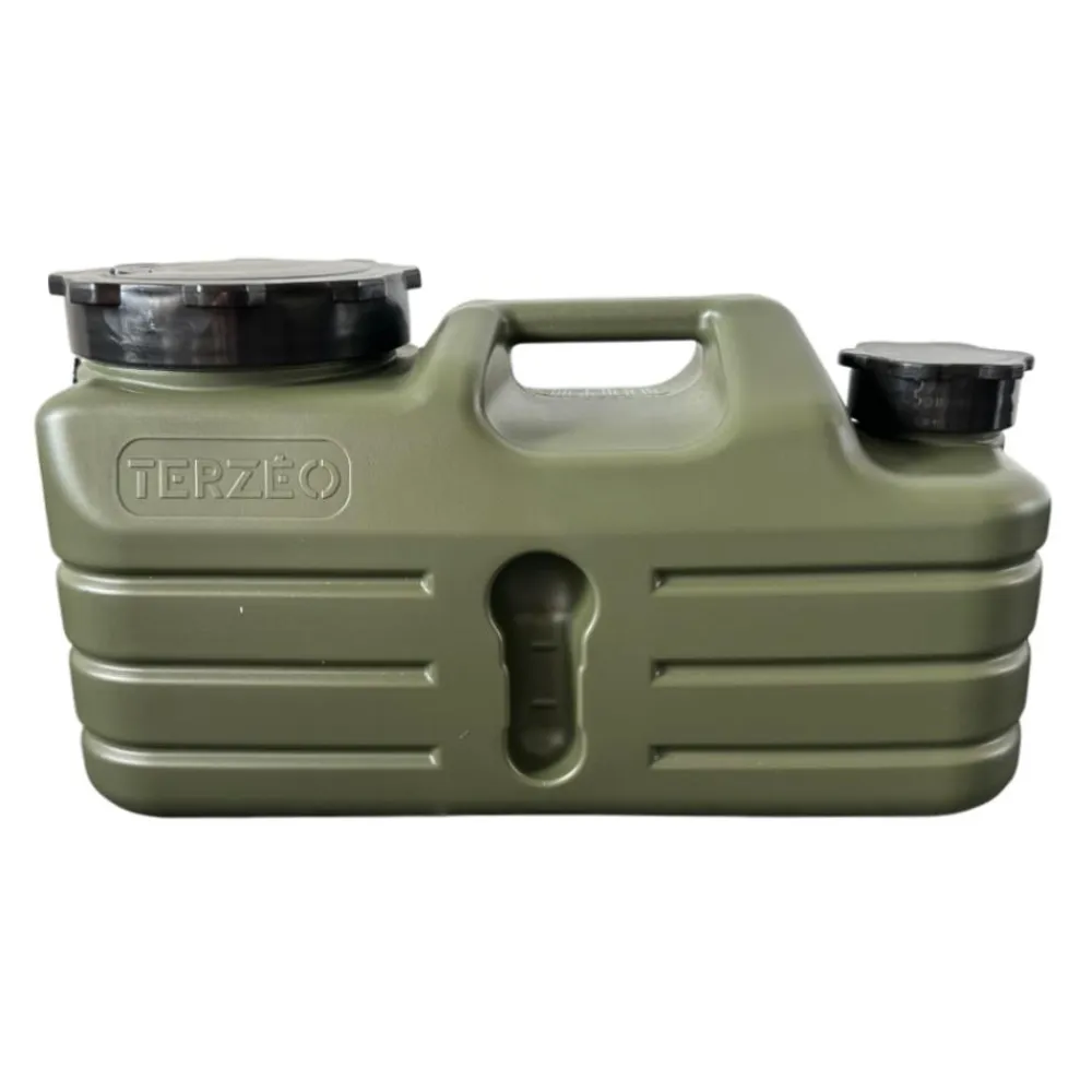 TERZEO PASSIONNÉS DE NATURE JERRICAN A EAU KAKI 5L + ROBINET> Activités De Plein Air Et Bivouac·Bidons Et Jerricans