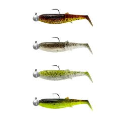 SAVAGE GEAR KIT DE 5 LEURRES SOUPLES ARMES CANNIBAL SHAD 12.5CM><noscript><img width=