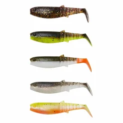 SAVAGE GEAR KIT DE 30 LEURRES SOUPLES CANNIBAL SHAD 5.5CM ET 6.8CM><noscript><img width=