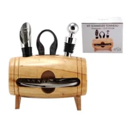 KIT SOMMELIER TONNEAU 4 PCS> Art De La Table Et Vaisselle·Accessoires Sommelier Et Flasques