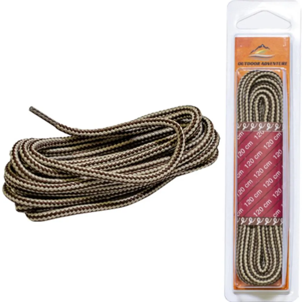 OUTDOOR ADVENTURE LACET BI COLORE MARRON/BEIGE> Accessoires·Lacets|Accessoires·Lacets
