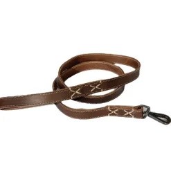 LAISSE SURPIQUEE 200CM MARRON> Colliers, Laisses Et Harnais·Laisses Cuir|Colliers, Laisses Et Harnais·Laisses Cuir