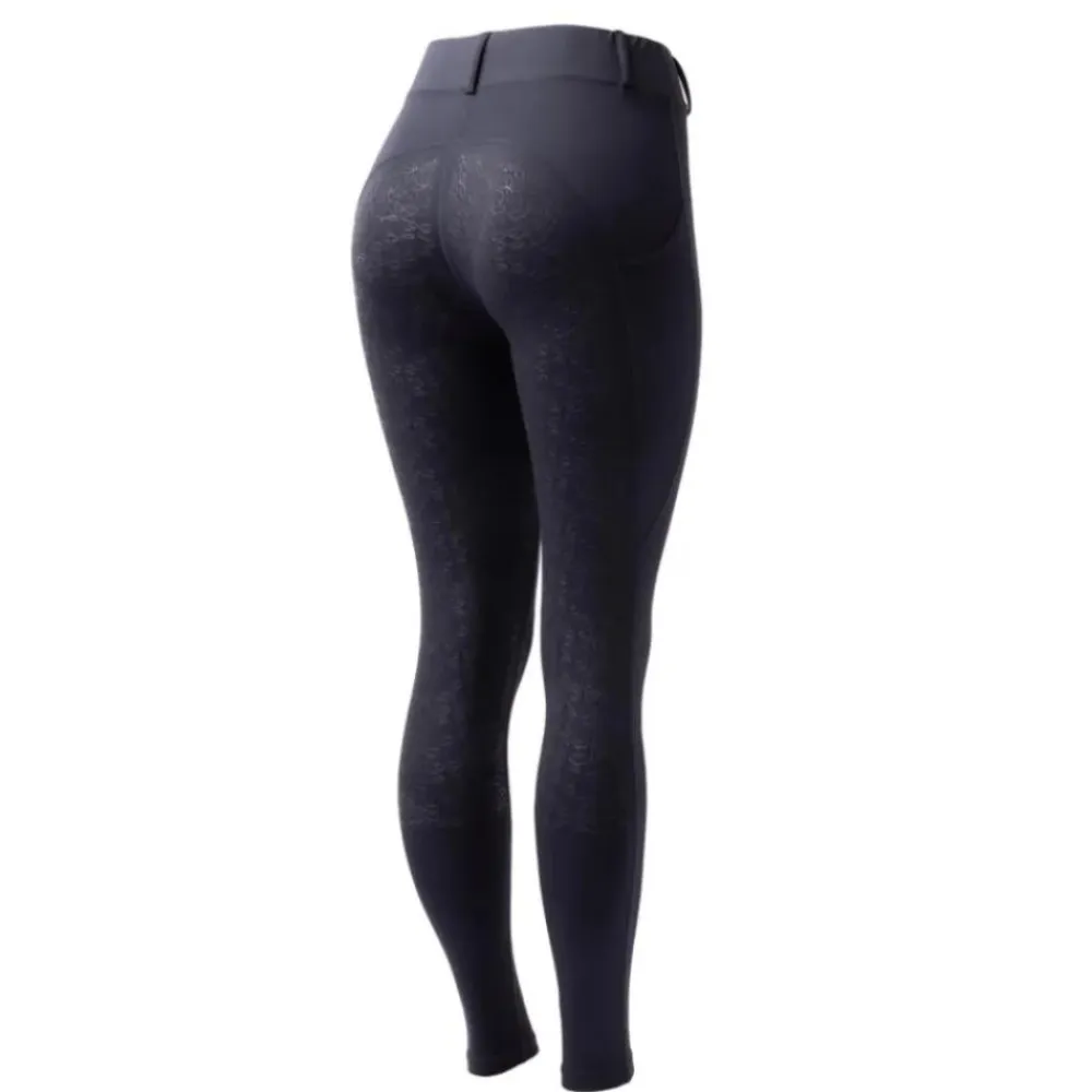 HORZE LEGGING GRIP DEA FEMME MARINE>Femme Textile Horze·Pantalons Horze Femme