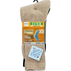 ESTEX LOT 5 PAIRES LOISIR> Chaussettes Et Semelles·Chaussettes Basses|Chaussettes Et Semelles·Chaussettes Basses