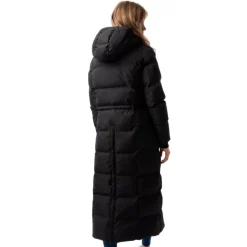 HORZE MANTEAU LONG PALOMA FEMME NOIR>Femme Textile Horze·Hauts Horze Femme