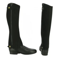 RIDING WORLD MINI-CHAPS AMARA NOIR ADULTE> Chaussant D'Équitation Adulte·Mini-Chaps Adulte