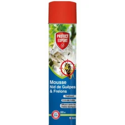 PROTECT EXPERT MOUSSE NIDS GUEPES ET FRELONS 600ML> Lutte Contre Les Insectes·Pièges Contre Les Guêpes Et Frelons