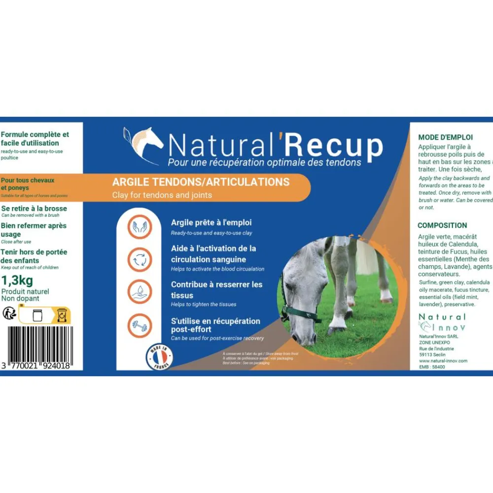 NATURAL INNOV NATURALRECUP> Soins Des Membres·Argiles Et Vaseline