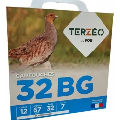 TERZEO CHASSEURS PACK CARTOUCHES T&E 12/67 32G BG X1> Cartouches De Chasse Calibre 12·Cartouches De Plomb Bourre Grasse 28G À 32G