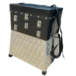 TERZEO PÊCHEURS PANIER SIEGE ALU 3 CASIERS> Stations De Pêche Et Accessoires Stations·Paniers Sièges Et Pontons