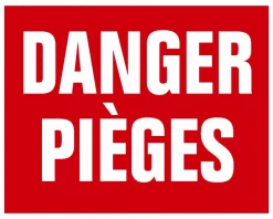 KROMA PANNEAU AKILUX DANGER PIEGES> Panneaux Signalétiques·Panneaux Signalétiques De Piégeage|Panneaux Signalétiques·Panneaux Signalétiques De Piégeage