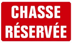 KROMA PANNEAU ALU CHASSE RESERVEE> Panneaux Signalétiques·Panneaux Signalétiques De Chasse|Panneaux Signalétiques·Panneaux Signalétiques De Chasse