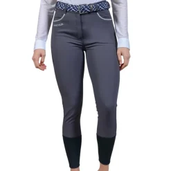 HARCOUR PANTALON FEMME JALTIKA GRIS FONCE>Femme Textile Harcour·Pantalons Équitation Harcour Femme