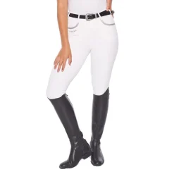 HARCOUR PANTALON JALTIKA FEMME BLANC>Femme Vêtements De Compétition Femme·Pantalons Équitation Compétition Femme