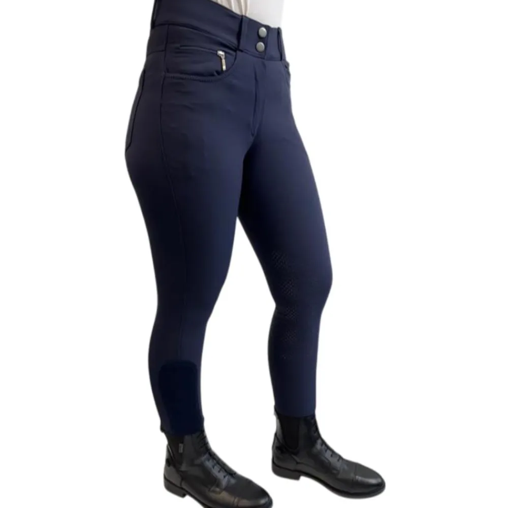 TERZEO CAVALIERS PANTALON MARGAUX GRIP GENOUX MARINE>Femme Vêtements Femme·Pantalons D'Équitation Femme