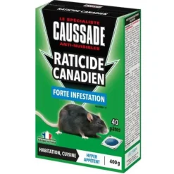 CAUSSADE PAT'APPÂT FORTE INFESTATION 400G> Lutte Contre Les Rongeurs·Souricides Et Raticides Pâte Et Bloc