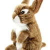 ANIMA PELUCHE LAPIN BRUN ASSIS 17CM>Enfant Peluches·Peluches Liées À La Nature