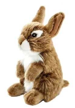 ANIMA PELUCHE LAPIN BRUN ASSIS 17CM>Enfant Peluches·Peluches Liées À La Nature