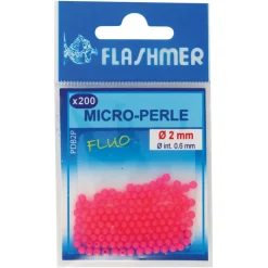 FLASHMER PERLES "BALAI" FLUO ROSE 5 MM X50> Montages Surf Casting·Perles Mer
