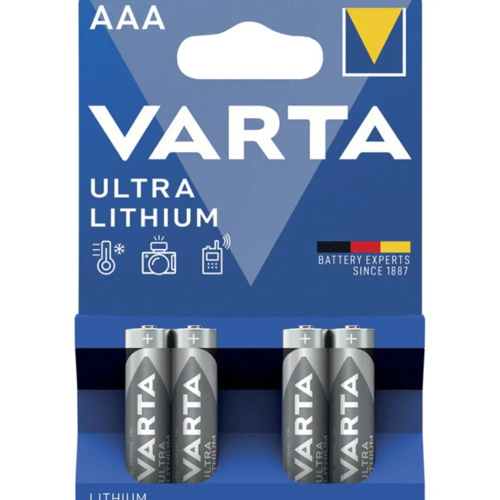 VARTA PILE AAA 1,5V X4> Piles Et Batteries·Piles|Éclairage·
