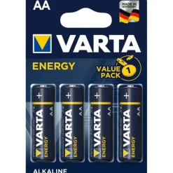VARTA PILE AA/LR6 ENERGY X4> Piles Et Batteries·Piles|Éclairage·